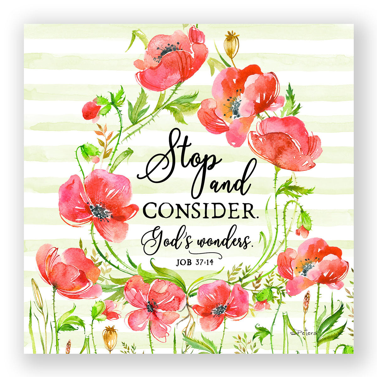 Stop and Consider (Job 37:14) - Mini Print