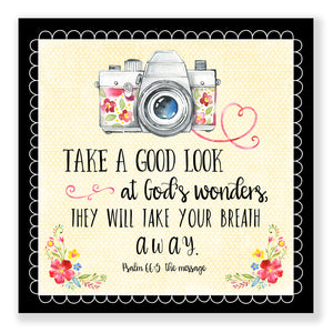 Take A Good Look (Psalm 66:5) - Frameable Print